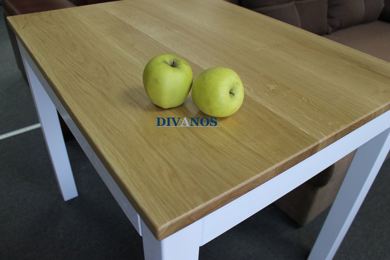 Обеденный стол из дерева "Фауст", Ясень, ШхД: 60х90см