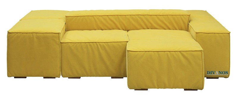 Двосторонній диван "Вероніка" з пуфами