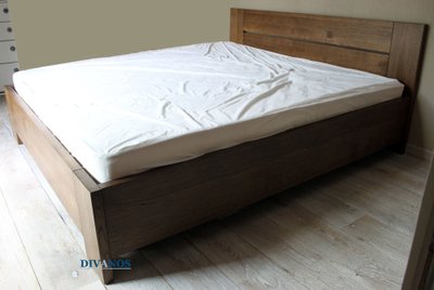 Кровать из дуба "Берген", с подъемным механизмом